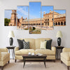 Famous Plaza de Espana, Sevilla, Spain. Old landmark Multi Panel Canvas Wall Art