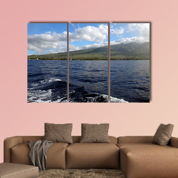 Scenery of west Maui near Lahaina, Hawaii Multi panel canvas wall art
