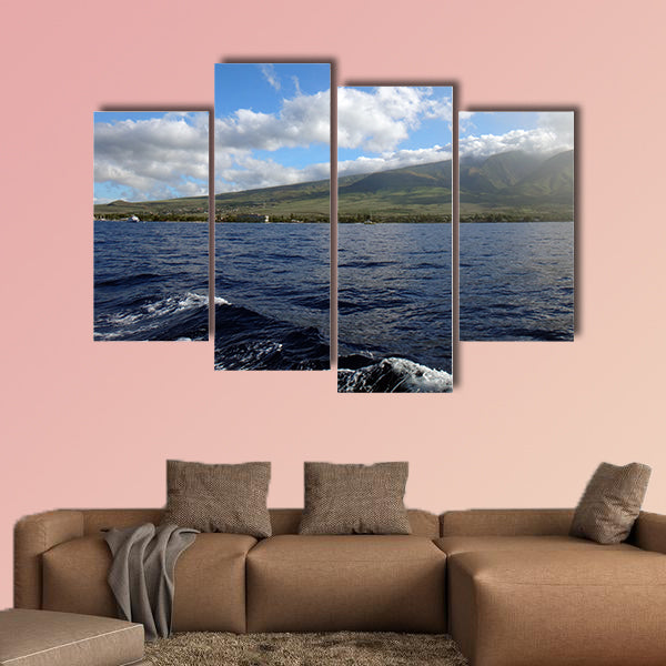 Scenery of west Maui near Lahaina, Hawaii Multi panel canvas wall art