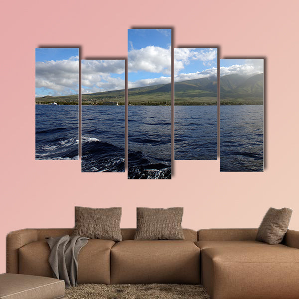 Scenery of west Maui near Lahaina, Hawaii Multi panel canvas wall art