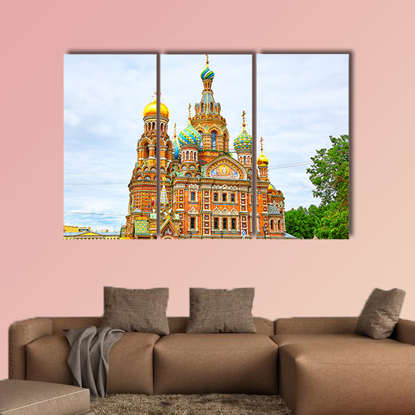 Church of the Savior on Spilled Blood multi panel canvas wall art