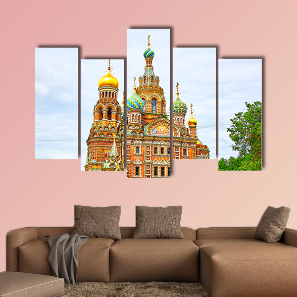Church of the Savior on Spilled Blood multi panel canvas wall art
