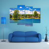 Soderica Lake Tourist Village In Podravina Region Of Croatia Multi Panel Canvas Wall Art