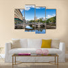 Bridge in the city center of Port Louis Multi panel canvas wall art