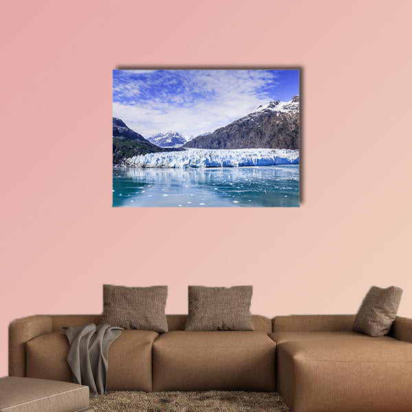 Panoramic view of the Margerie glacier in the Glacier Bay National Park multi panel canvas wall art