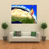 Chad national flag marking furnished by NASA Multi panel canvas wall art