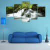 The Stream flows through the deciduous forest multi panel canvas wall art