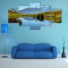 Views of Black mountain range "Cordillera negra" from Wilcacocha lagoon, Peru Multi Panel Canvas Wall Art