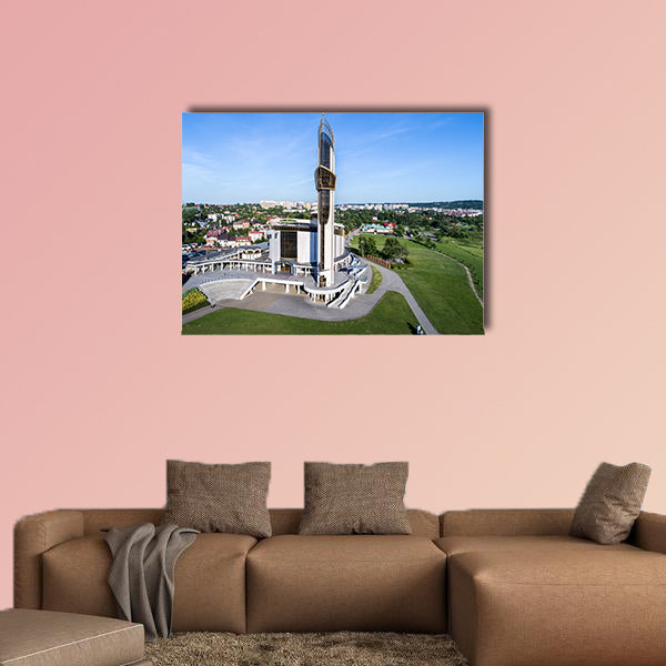 Sanctuary of Divine Mercy, church Poland multi panel canvas wall art