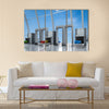 3d rendering airport security checkpoint with scanner machines are scanning luggages Multi panel canvas wall art