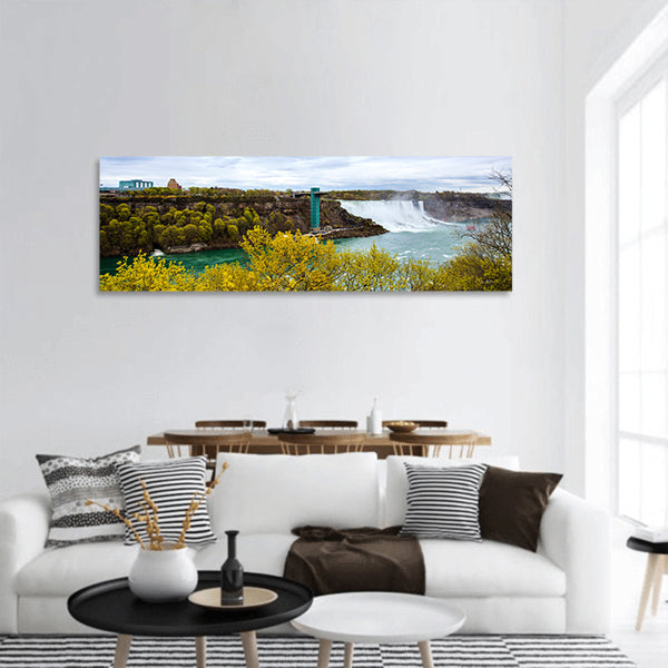 Nicaragua falls trees Panoramic canvas Wall Art