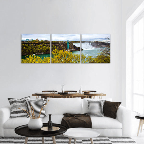 Nicaragua falls trees Panoramic canvas Wall Art