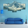 Views of Black mountain range "Cordillera negra" from Wilcacocha lagoon, Peru Multi Panel Canvas Wall Art