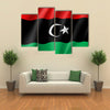 The Vector Illustration Of The Flag Of The Libya, Multi Panel Canvas Wall Art