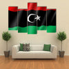 The Vector Illustration Of The Flag Of The Libya, Multi Panel Canvas Wall Art