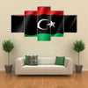 The Vector Illustration Of The Flag Of The Libya, Multi Panel Canvas Wall Art