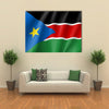 South Sudan flag Multi panel canvas wall art