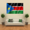 South Sudan flag Multi panel canvas wall art