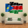 South Sudan flag Multi panel canvas wall art