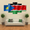 South Sudan flag Multi panel canvas wall art