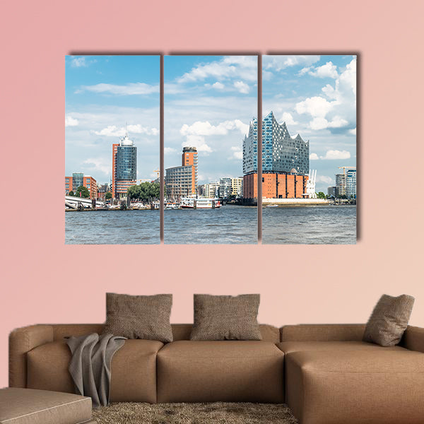 Hamburg, Elbphilharmonie, storage city multi panel canvas wall art