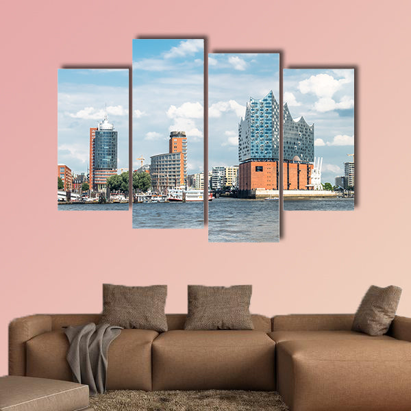 Hamburg, Elbphilharmonie, storage city multi panel canvas wall art