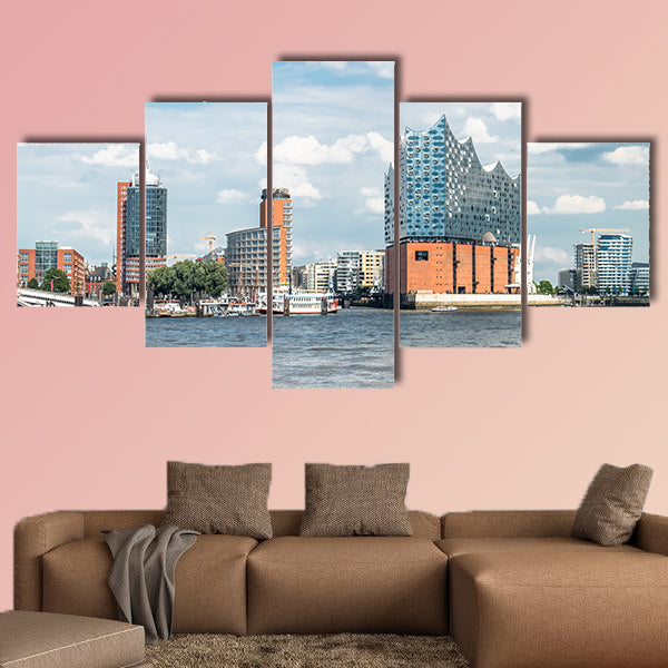 Hamburg, Elbphilharmonie, storage city multi panel canvas wall art