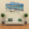 The Seascape Of Karidi Beach Vourvourou At Sithonia peninsula, Chalkidiki, Macedonia, Multi Panel Canvas Wall Art