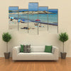 The Seascape Of Karidi Beach Vourvourou At Sithonia peninsula, Chalkidiki, Macedonia, Multi Panel Canvas Wall Art