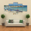 The Seascape Of Karidi Beach Vourvourou At Sithonia peninsula, Chalkidiki, Macedonia, Multi Panel Canvas Wall Art