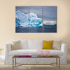 Huge iceberg in Antarctica, dark sky multi panel canvas wall art