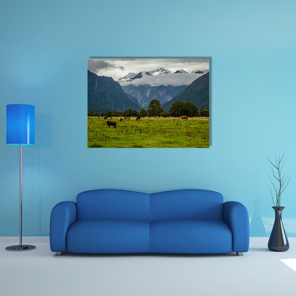 Beautiful Landscape From New Zealand Multi Panel Canvas Wall Art