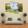 Fresh water flows from the blue hole into the Velit Bay Espiritu Santo Vanuatu Multi panel canvas wall art