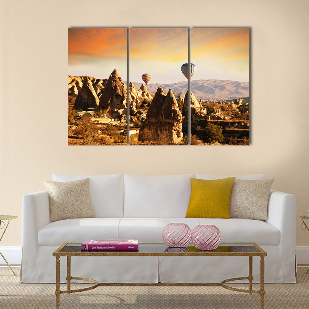 Cappadocia in Turkey, multi panel canvas wall art