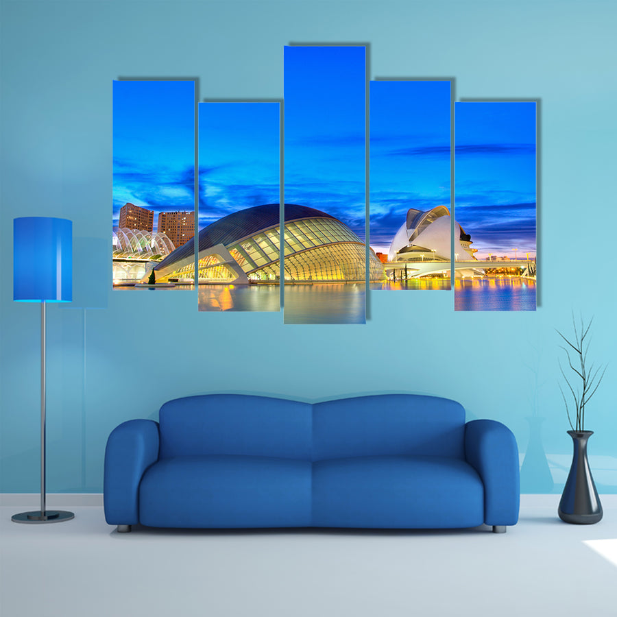 The City of Arts and Sciences, the Valencia, Spain multi panel canvas wall art