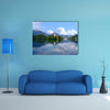 A view of Lake Bled in Slovenia multi panel canvas wall art