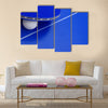 Image of a ping-pong ball with a racket on a table.multi panel canvas wall art