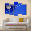 Image of a ping-pong ball with a racket on a table.multi panel canvas wall art