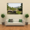 White Rhino in the Krueger National Park Multi panel canvas wall art