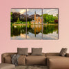 Bruges cityscape with Minnewater Lake, Flanders, Belgium canvas wall art