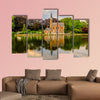 Bruges cityscape with Minnewater Lake, Flanders, Belgium canvas wall art