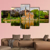 Bruges cityscape with Minnewater Lake, Flanders, Belgium canvas wall art