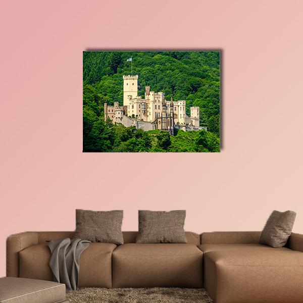 Stolzenfels Castle at Rhine Valley multi panel canvas wall art