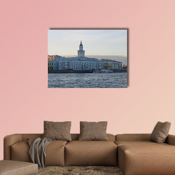 View of Saint Petersburg at the sunset time beside the Neva River wall art