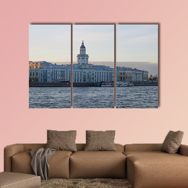 View of Saint Petersburg at the sunset time beside the Neva River wall art