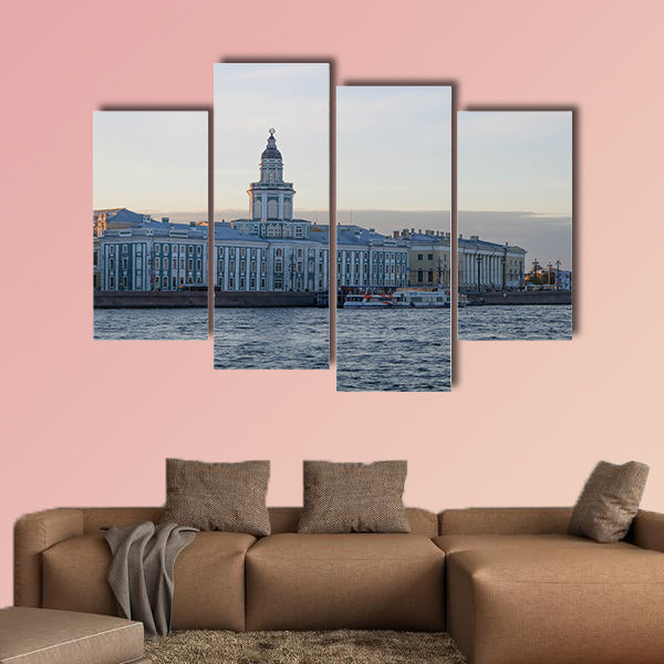 View of Saint Petersburg at the sunset time beside the Neva River wall art