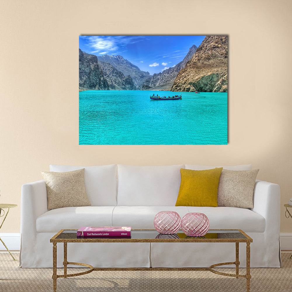 Beautiful Attabad Lake in Pakistan multi panel canvas wall art