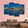 Backlit footage of Sugar Loaf Mountain, Rio de Janeiro multi panel canvas wall art