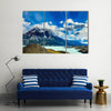 View Of The Strong Winds And drives Of The Shore At The Azure Lake is Driving The Clouds In The Chile, Multi Panel Canvas Wall Art