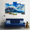 View Of The Strong Winds And drives Of The Shore At The Azure Lake is Driving The Clouds In The Chile, Multi Panel Canvas Wall Art